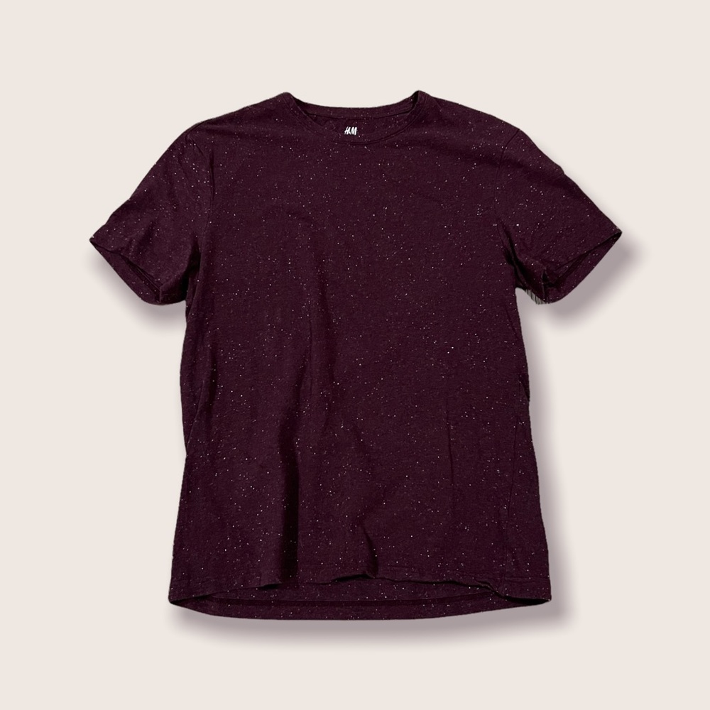 Maroon Speckled T-Shirt